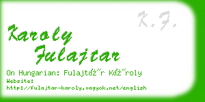 karoly fulajtar business card